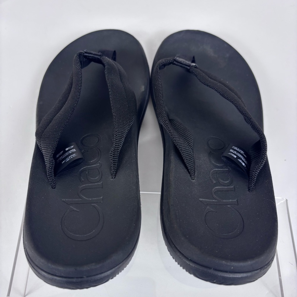 Chaco Flip Flop Sandals Lightweight Thong Casual Outdoor Recovery Black Size 7 - Picture 7 of 10
